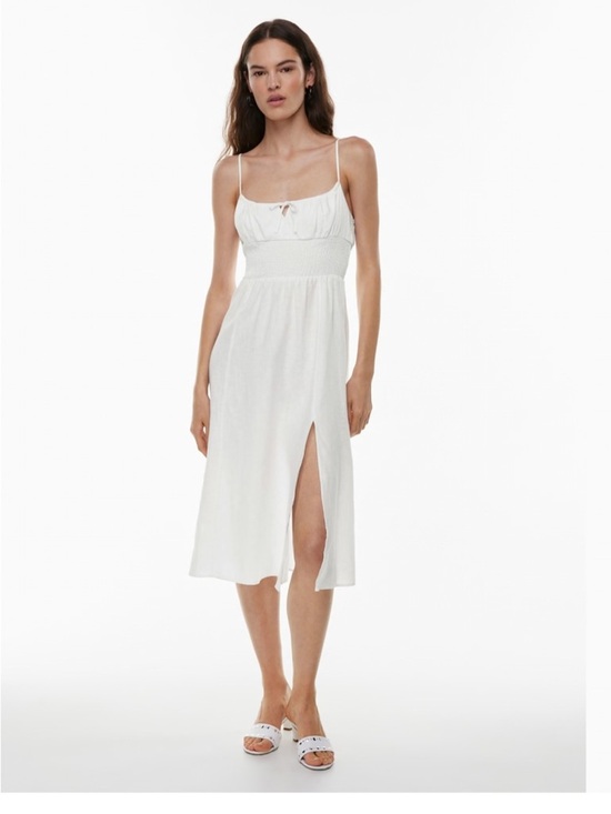 Aritzia Dresses & Skirts - ARITZIA Wilfred Genoa Organic Linen Midi Dress Size Large